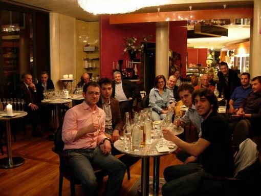 Grappa seminar at Ferracina Pastry Shop in Camisano (VI)